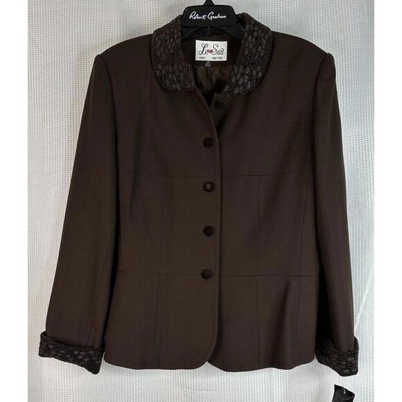 NWT Le Suit Paris New York Womens Blazer Jacket Coat Dress Skirt Set‎ Size 14/16